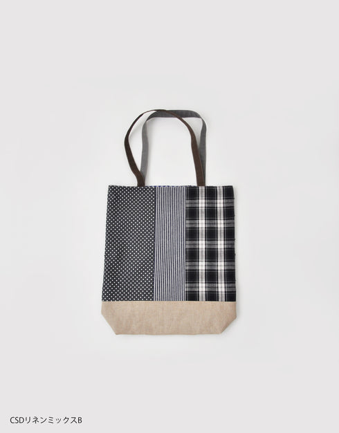パッチワークシャツトート