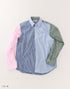 ギンガムの06パッチワークシャツ