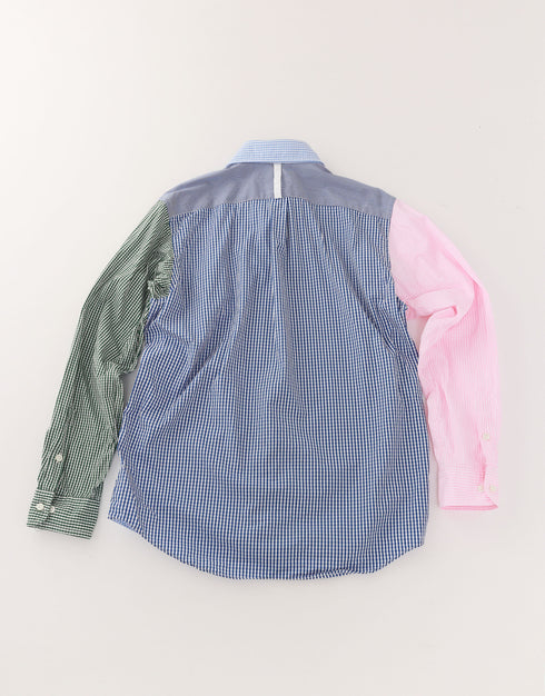 ギンガムの06パッチワークシャツ