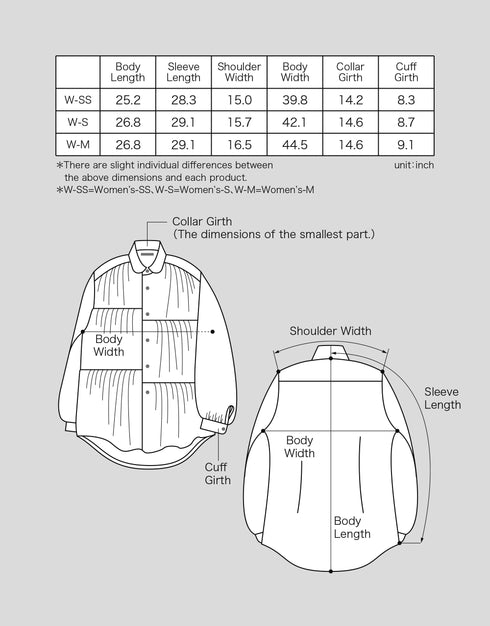 6ギャザーシャツ