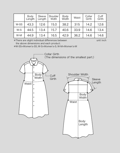 シアサッカーの半袖ギャザーシャツドレス