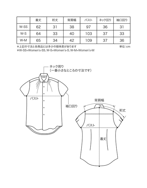 リネンチェックの半袖ネックギャザーシャツ