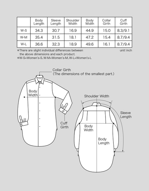 Women’sワイドシルエットシャツ