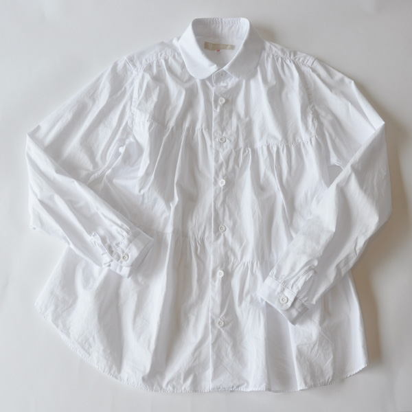 MORIKAGE SHIRT KYOTO | 6分割ギャザーシャツの長袖です