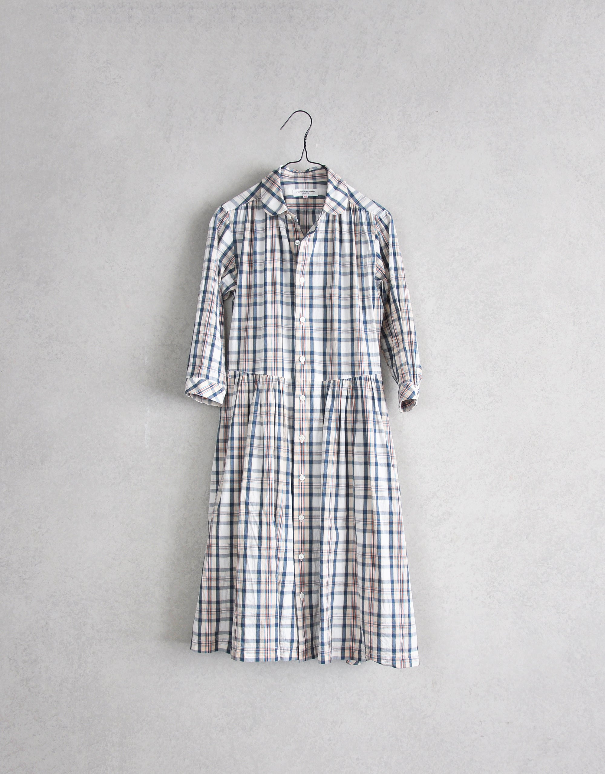チェックのギャザーワンピース – MORIKAGE SHIRT KYOTO