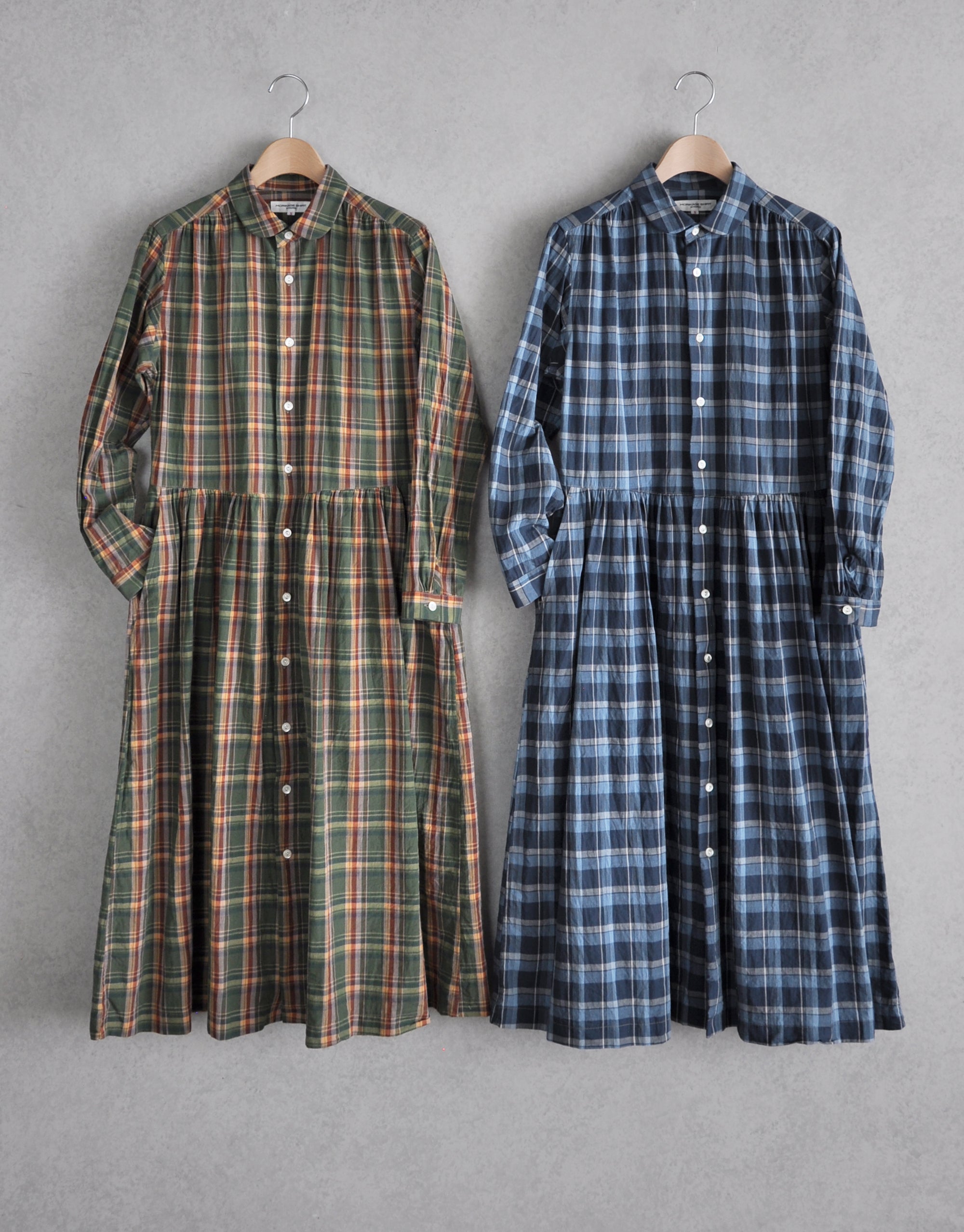 マチャ抹茶様 リクエスト10点 予約商品】チェックのギャザーシャツドレス – MORIKAGE SHIRT KYOTO