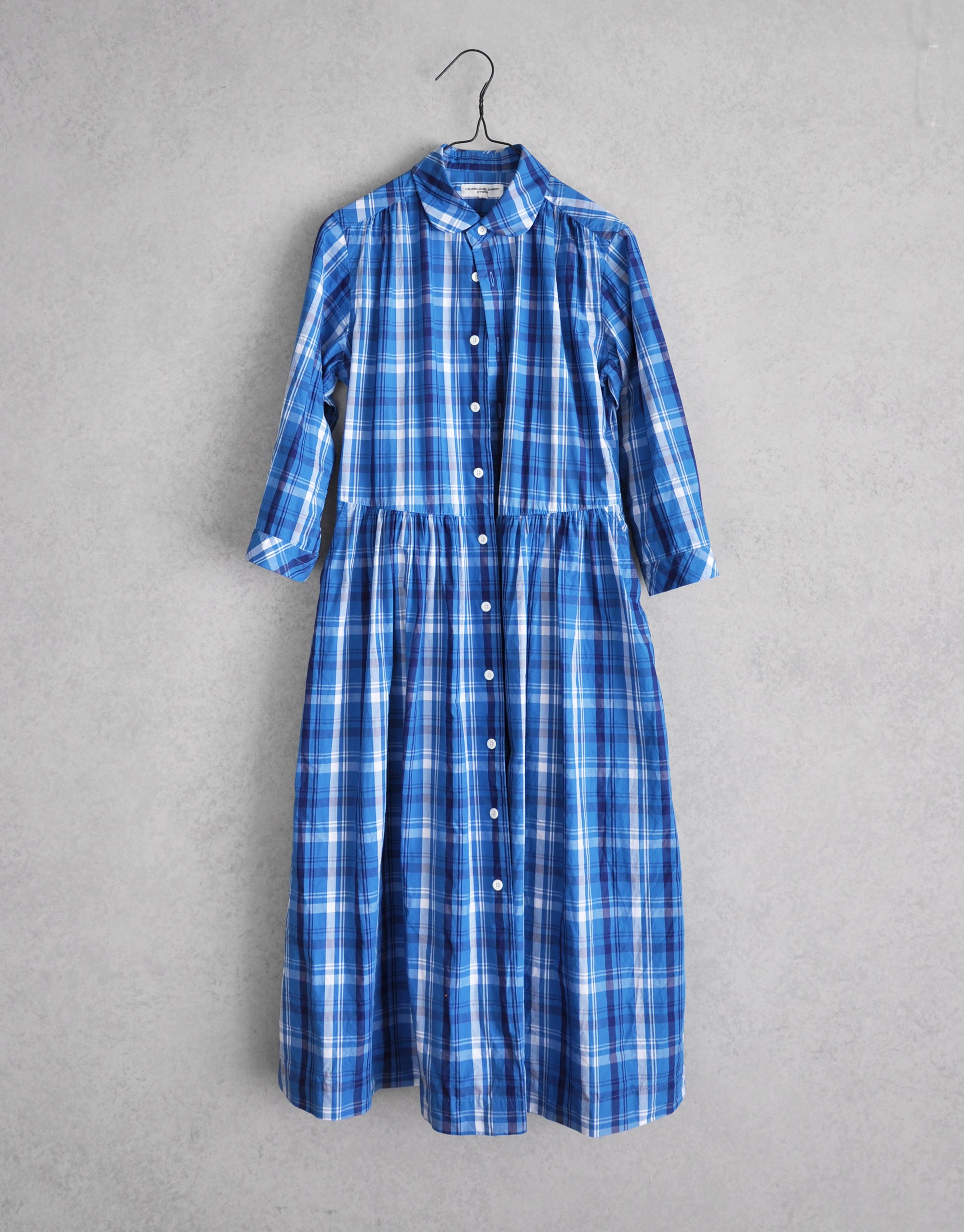 Y　MORIKAGE SHIRT KYOTO チェック シャツワンピース MORIKAGE SHIRT KYOTO チェック シャツワンピース ロング - メルカリ