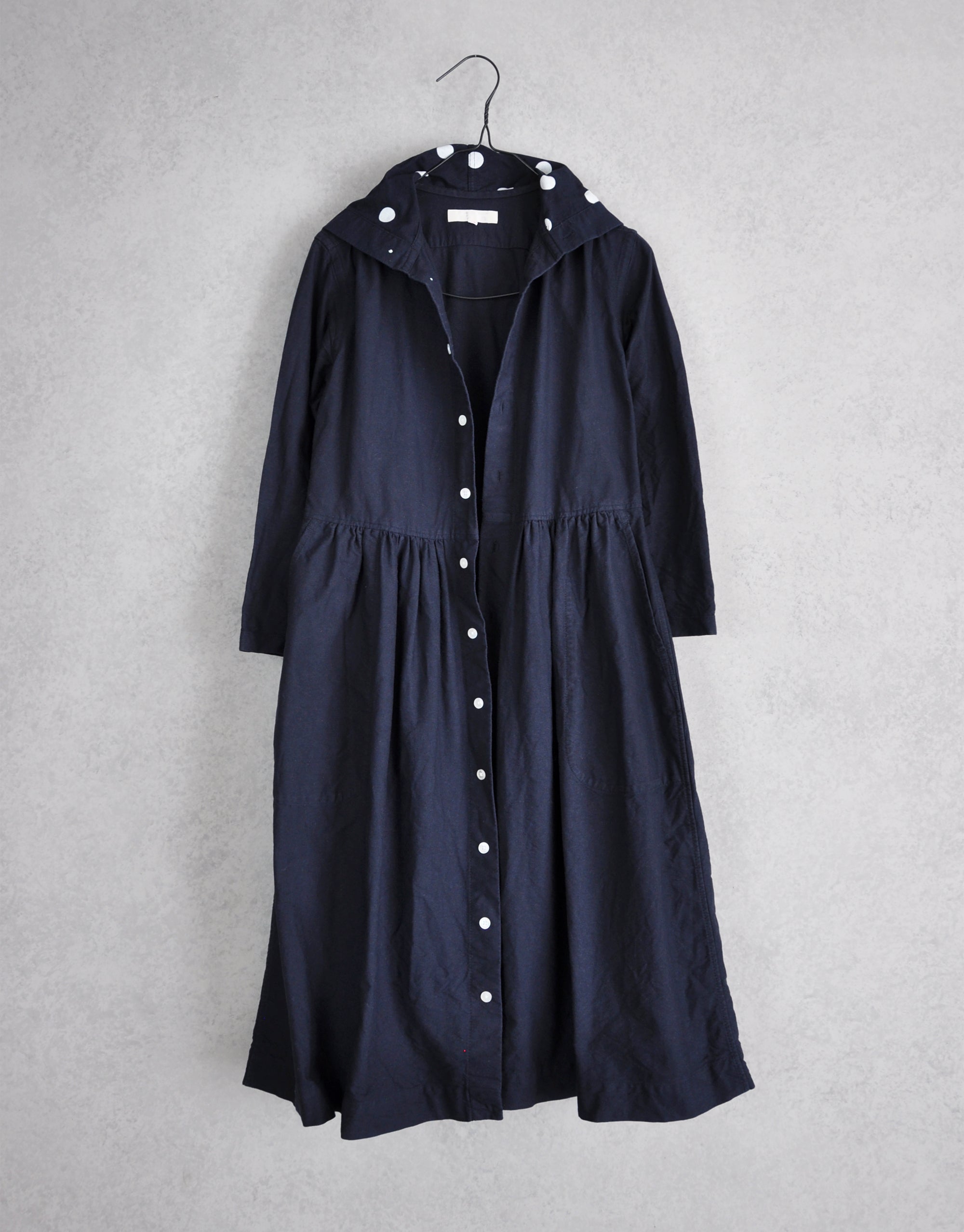 オックスのフード付きギャザーワンピース – MORIKAGE SHIRT KYOTO