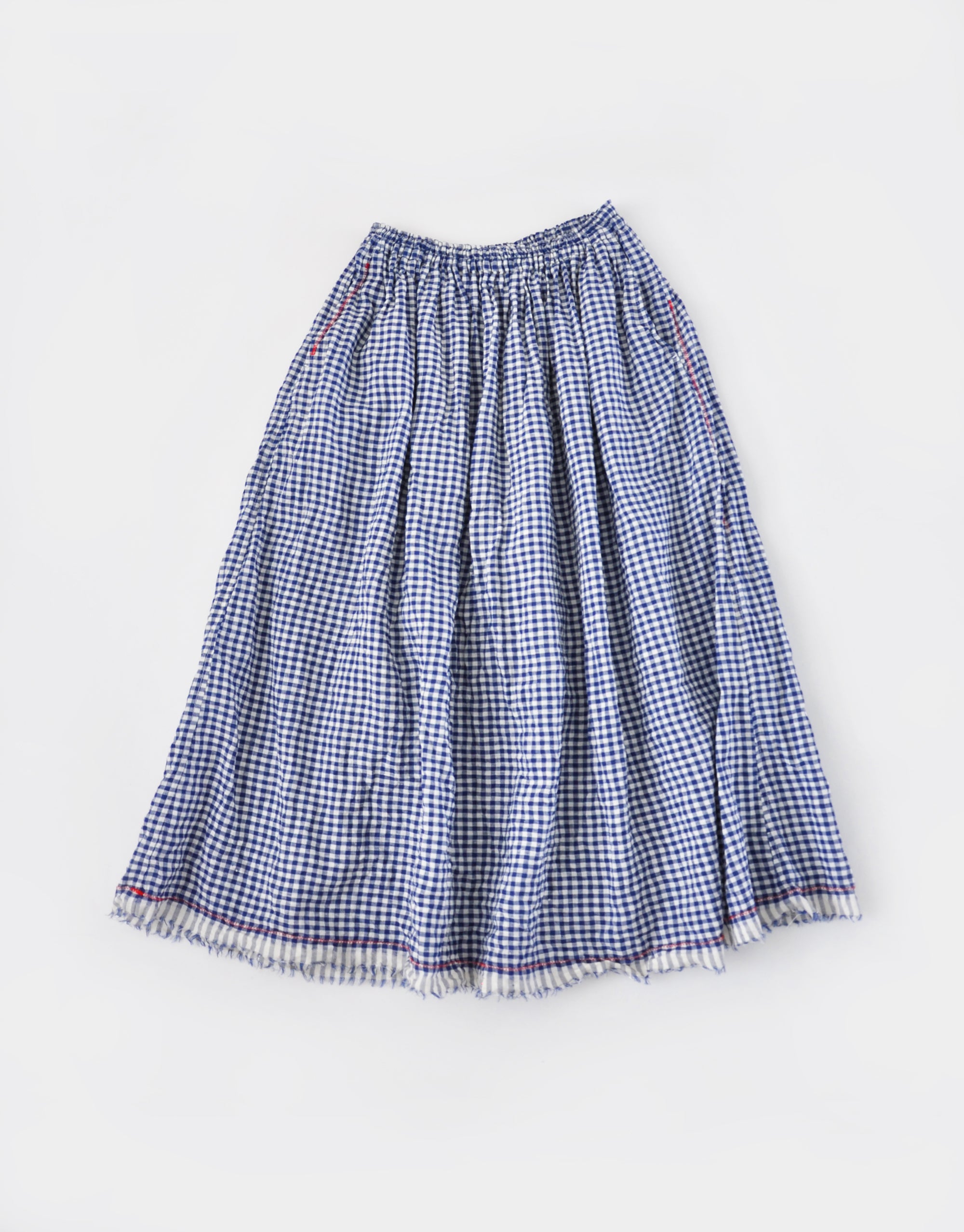 リネンギンガムのリメイクスカート – MORIKAGE SHIRT KYOTO